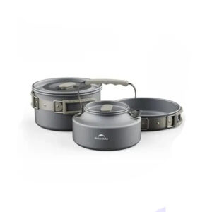 ست ظروف آلومینیومی کمپینگ نیچرهایک Naturehike مدل CNK2450CF010 ( ۳ تکه )
