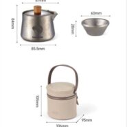 ست چای‌خوری تیتانیومی نیچرهایک Naturehike مدل CNK2450CF025 - تصویر 3