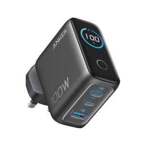خانه 5 شارژر دیواری ۱۰۰ وات سه پورت نمایشگر دار انکر مدل B121B