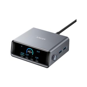 خانه 10 شارژر رومیزی ۲۵۰ وات ۶ پورت نمایشگر دار انکر مدل Prime A2345