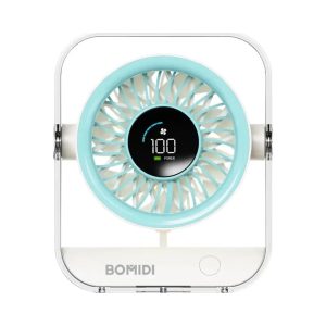 خانه 26 پنکه رومیزی شارژی بومیدی Bomidi مدل Portable 7-Blade Desktop Fan DF03