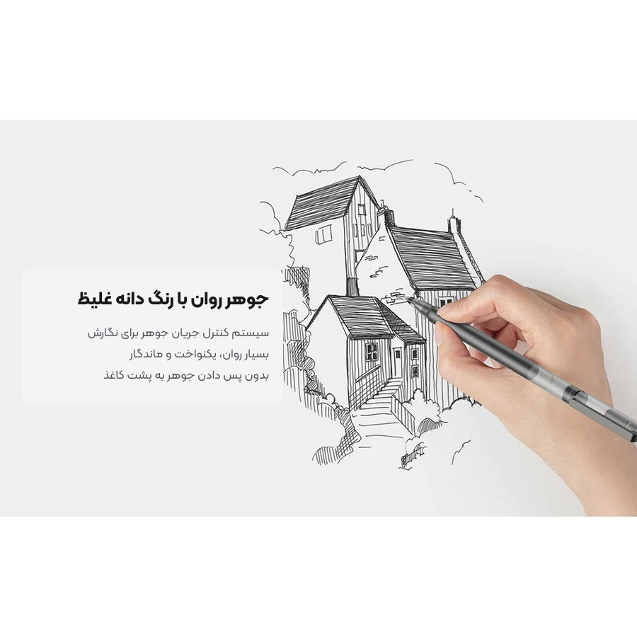 پک خودکار ژله ای ۱۰ عددی شیائومی Xiaomi مدل Mi High-capacity Ink Pen MJZXB02WC 4 جوهر روان ژاپنی می کونی با کنترل یکنواخت خودکار شیائومی