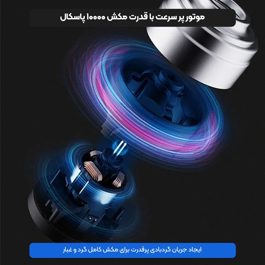 جارو شارژی و جامپ استارتر خودرو لیدستو Lydsto مدل YM-XCYJDY02 4 موتور پرقدرت و مکش ده هزار پاسکال جارو شارژی و جامپ استارتر شیائومی لیدستو