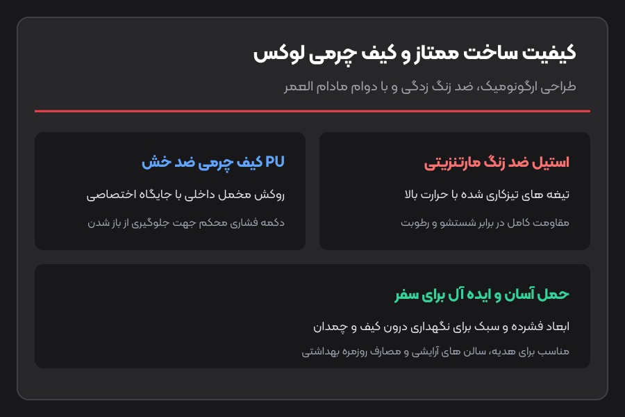 ست مانیکور و پدیکور لایفوز Layfuz مدل 23 پارچه 6 ست مانیکور لایفوز - متریال استیل ضد زنگ و کیف چرمی ست مانیکور ۲۳ پارچه
