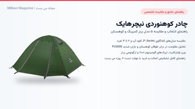 راهنمای خرید و مقایسه چادر کوهنوردی نیچرهایک در ۵ مدل برتر – می بست