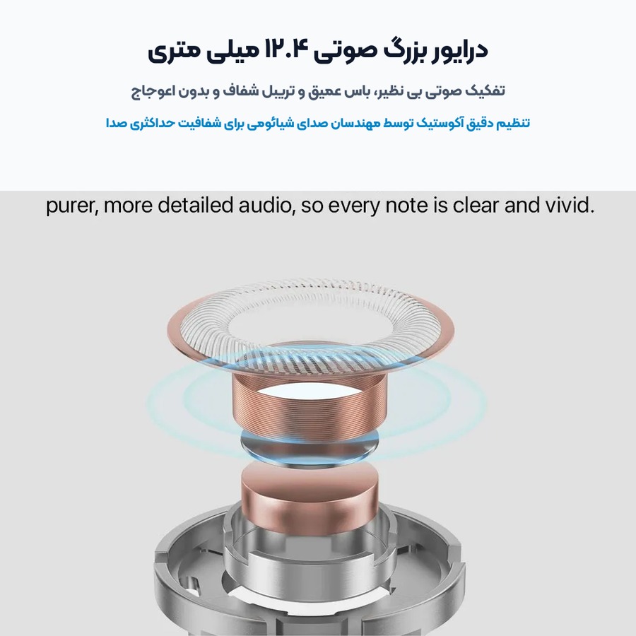 هندزفری باسیم تایپ سی شیائومی Xiaomi مدل Type-C Earphones HSEJ03JY 4 درایور ۱۲.۴ میلی متری صوتی هندزفری تایپ سی شیائومی