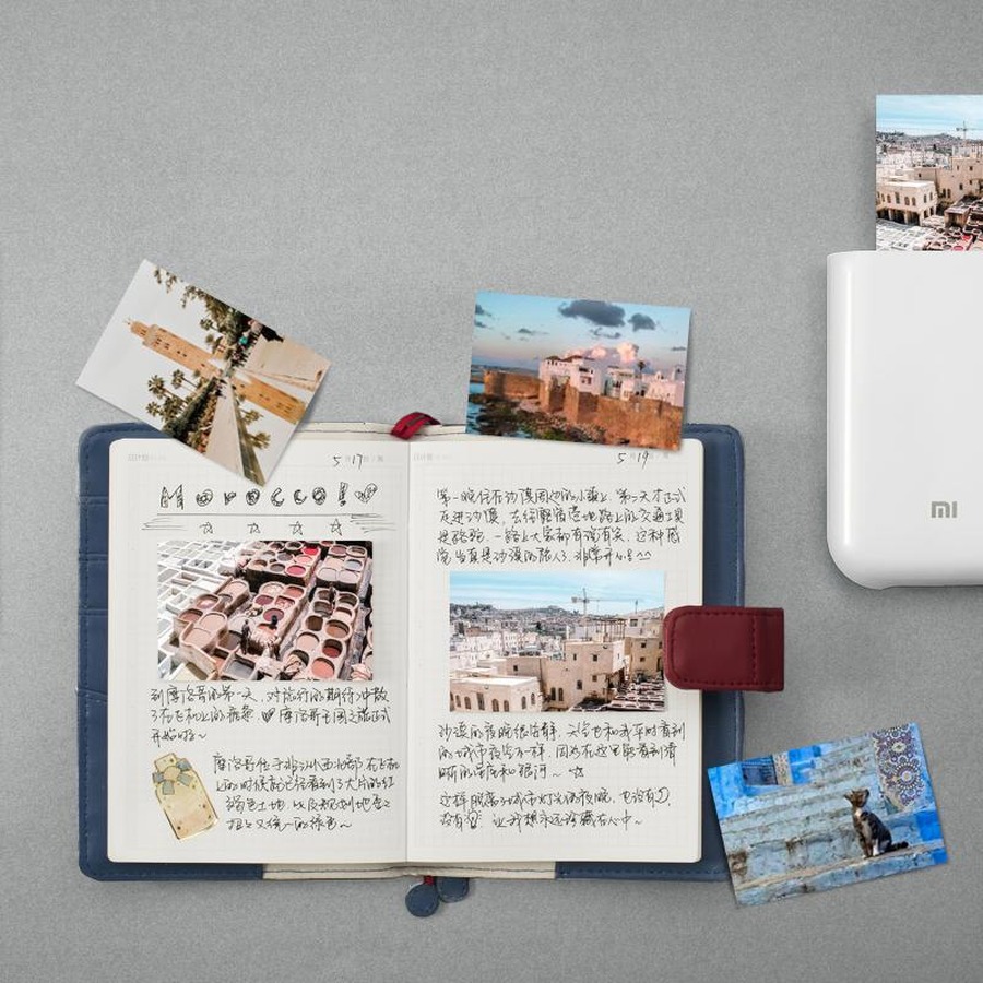 کاغذ پرینتر عکس جیبی شیائومی Xiaomi مدل Mi Portable Photo Printer Paper بسته ۲۰ عددی 5 ساخت آلبوم خاطرات با پشت چسب دار کاغذ پرینتر عکس شیائومی