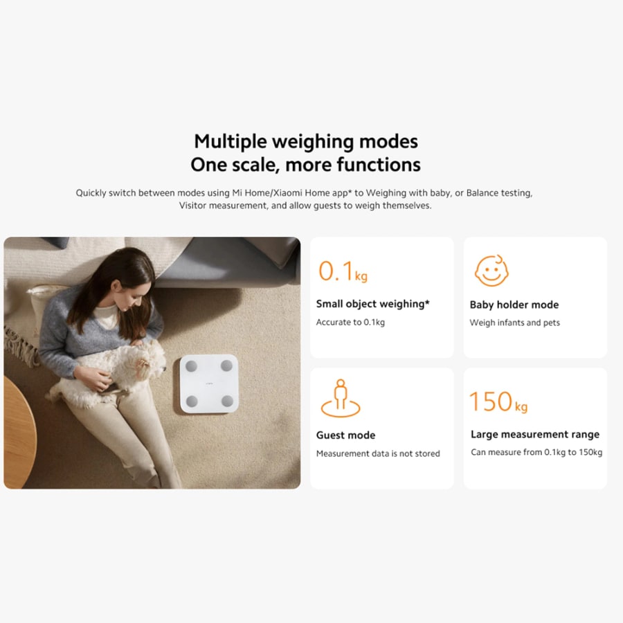 ترازو هوشمند شیائومی Xiaomi مدل S400 5 نمودارهای آنالیز بدن اپلیکیشن در ترازو هوشمند شیائومی S400