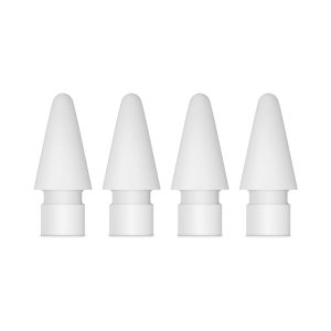 نوک قلم لمسی اپل Apple مدل Pencil Tips بسته 4 عددی MLUN2 پشت سفید بدون متن
