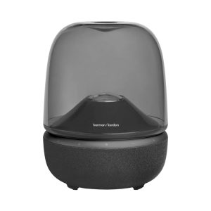 عکس اصلی اسپیکر بلوتوثی هارمن کاردن Harman Kardon مدل Aura Studio 5 با بدنه گنبدی شیشه ای