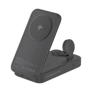 پاوربانک استند دار پاورولوژی مدل Kickvolt PWM11QI2 ظرفیت 10000 خاکستری