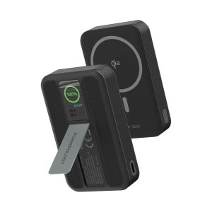 پاوربانک وایرلس پاورولوژی مدل Vision PPB20910 ظرفیت 10000 مشکی