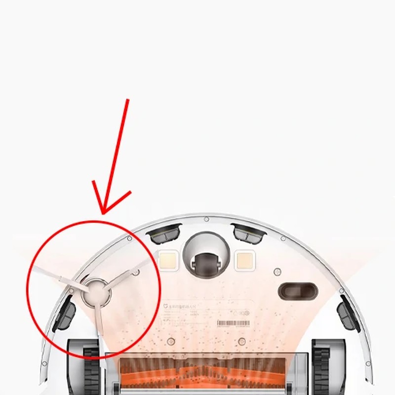 برس کناری جارو رباتیک روبوراک Roborock مدل SDZSZ01RR 3 طراحی استاندارد برس کناری جارو رباتیک روبوراک