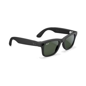 عکس اصلی عینک هوشمند ری بن متا Ray-Ban Meta مدل Wayfarer مشکی مات لنز ترنزیشنز سبز گرافیت RW4006