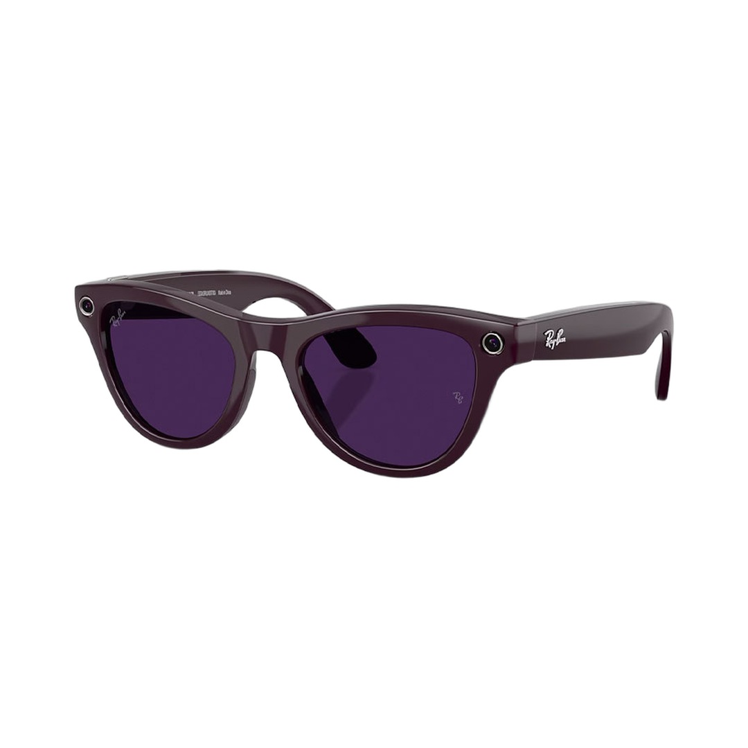 عینک هوشمند ری بن متا Ray-Ban Meta مدل Skyler بنفش فتوکرومیک آمتیست RW4014 نسل 2