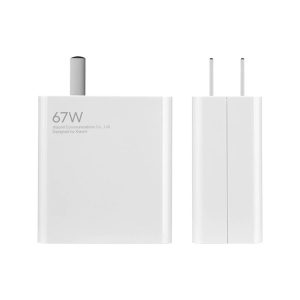 عکس شاخص شارژر 67 وات شیائومی مدل MDY-12-EG دوشاخه پشت سفید